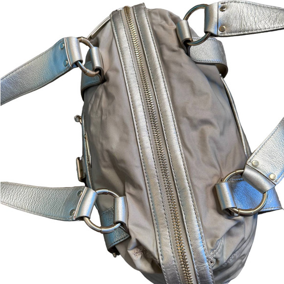 Michael Kors Champagne Gold Mini Duffel Satchel Hand Bag - Picture 6 of 10